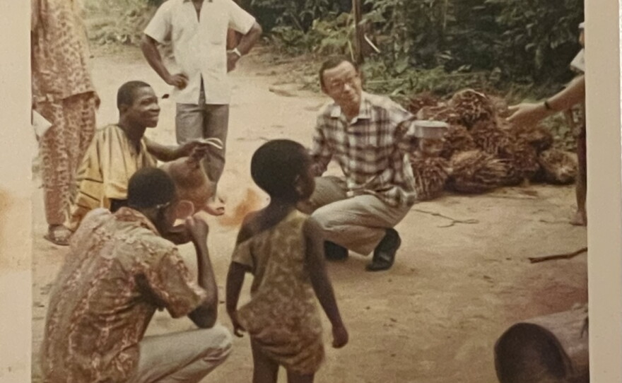 Dr. Fuyun Hsu in Cameroon working for the United Nation. Undated photo.