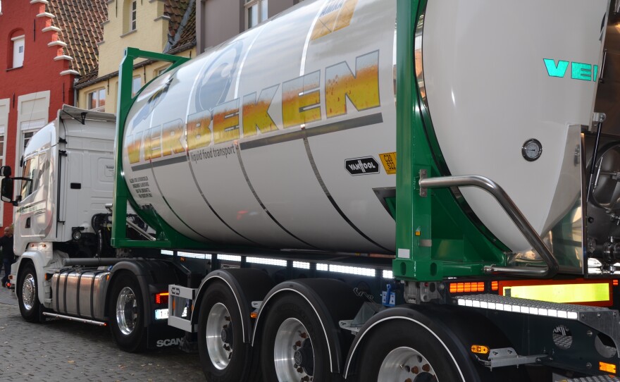 The last tanker to carry beer from De Halve Mann brewery.