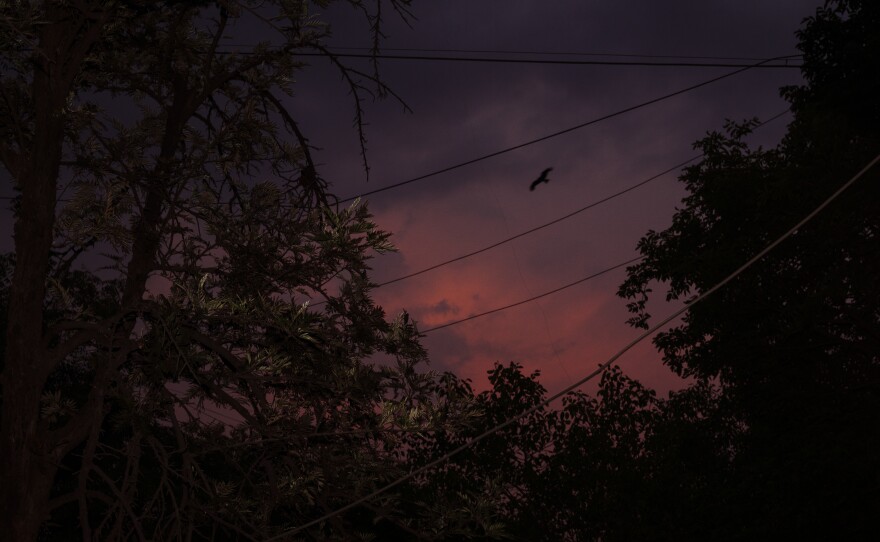 Documenting life from the rooftop of the photographer's childhood home in Pune, India