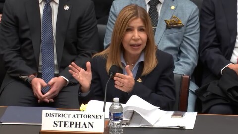 San Diego District Attorney Summer Stephan testifies before Congress on Wednesday, Dec. 17, 2025.