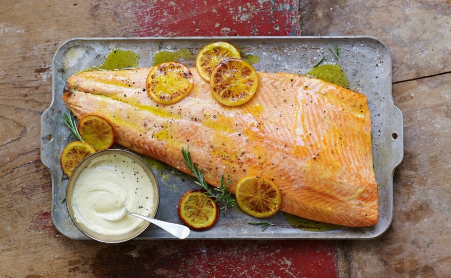 Roast Salmon with Citrus Ginger.