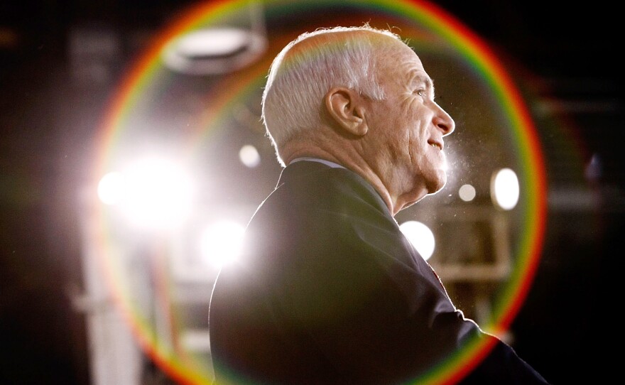 Sen. John McCain at a rally in Denver, Colo., during his 2008 presidential campaign.