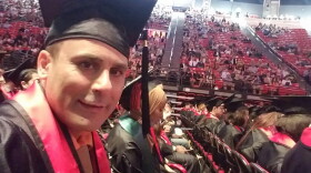 This photo released by a family member shows Robin Shahini during his International Security and Conflict Resolution San Diego State University graduation ceremony in San Diego, May 2016.