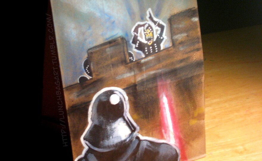 One of Benson's creations, featuring Darth Vader