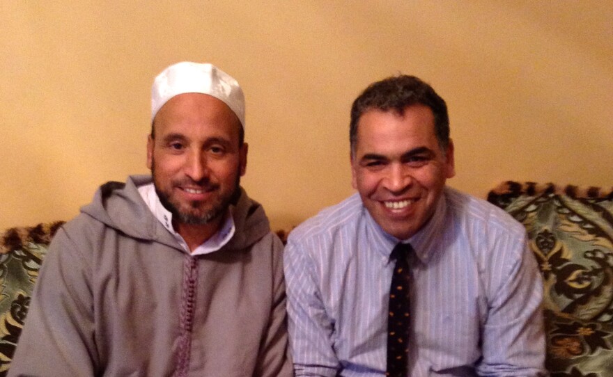 Ali Lakchouch, left, and Hilal Tarkou came to Tarragona from Morocco. "Politicians say they want to preserve the aesthetic of the city," says Tarkou. "But they're doing it at the expense of its newest citizens."