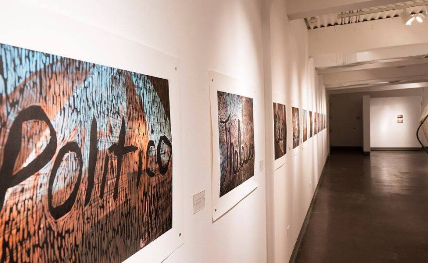 The "Fobia" exhibit at San Diego Mesa College Art Gallery.