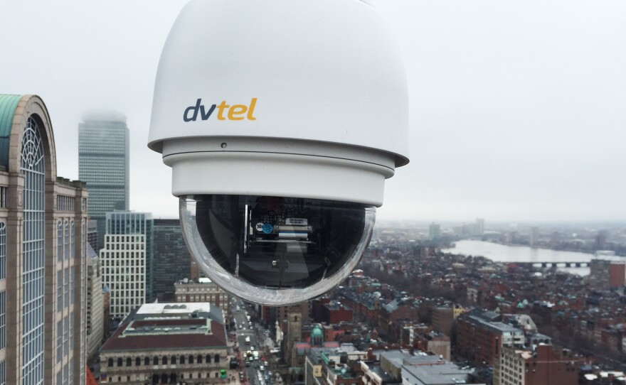 Temporary video cameras have been installed along the route of the Boston Marathon. Some will become a permanent part of the city's surveillance network after the race is over.