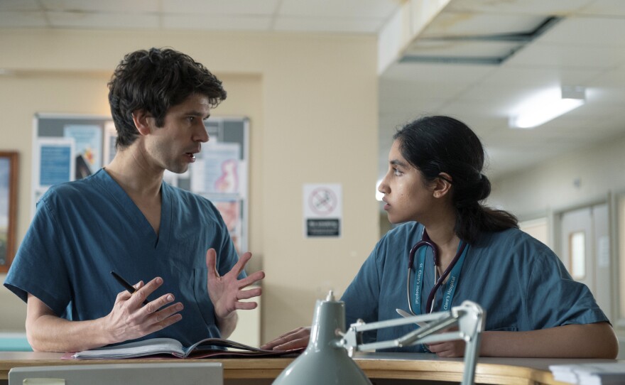 Adam (Ben Whishaw) and Shruti (Ambika Mod).