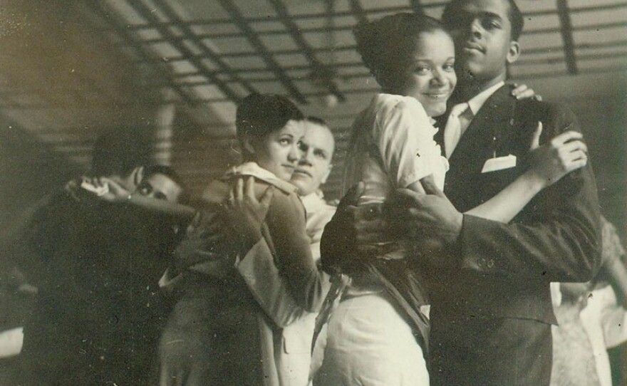 Fisk University fraternity dance, Nashville, Tenn., 1940s.