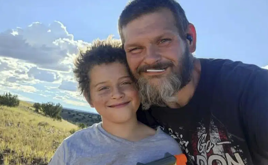 Jakob Blodgett, 9, (left) died from diabetes-related complications after less than two weeks in foster care. He's seen here with his father, Richard Blodgett.