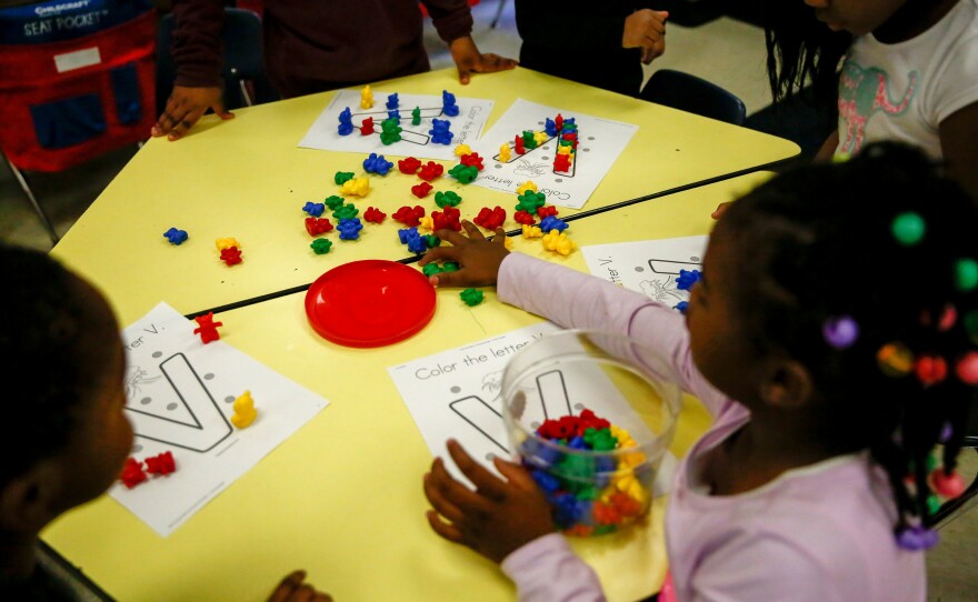 Tomiko Ball's students at work in Orr Elementary in southeast Washington, D.C.