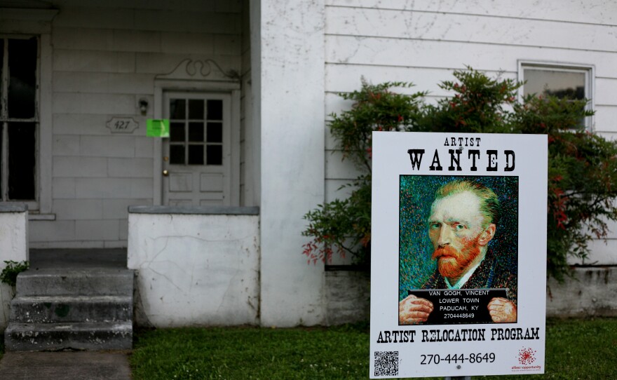 The adventurous spirit of Vincent Van Gogh alerts visiting artists looking for empty fixable homes or vacant lots.