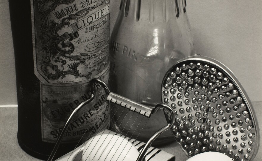 Ansel Adams, Still Life, San Francisco, 1932, with the recipe: Ansel Adams's Poached Eggs in Beer.