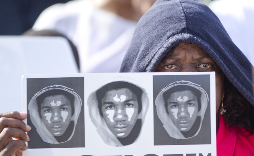 Thousands of demonstrators gathered in downtown Miami, in April 2012 after Trayvon Martin's shooting.