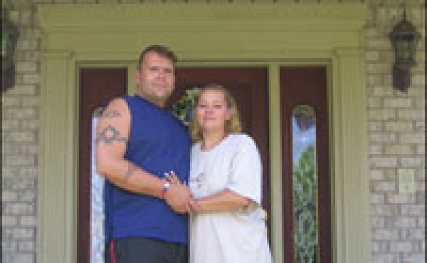Jason Pepper, who was injured in Iraq, and his wife, Heather, say they are spending thousands of dollars to make their home safer for Jason.