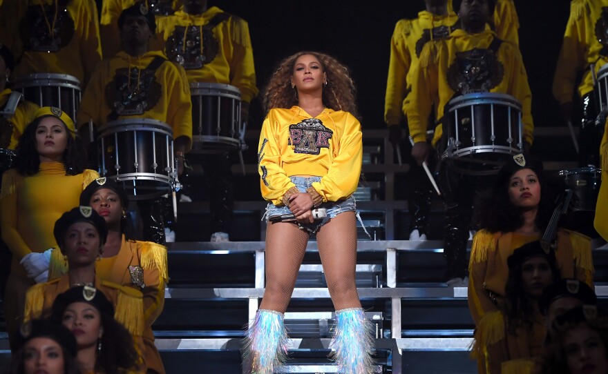 Beyoncé performed "Lift Every Voice and Sing" during her set at the 2018 Coachella Valley Music and Arts Festival in April.