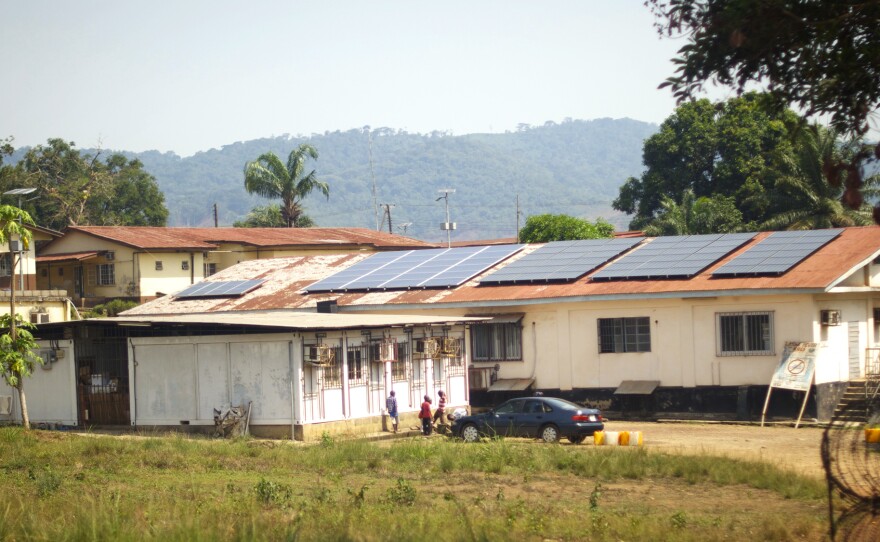 The laboratory at the Kenema Government Hospital in Sierra Leone, where scientists test patients' samples for Ebola.