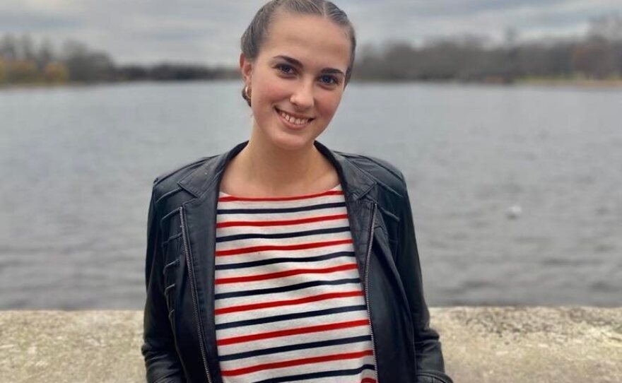 Vlada Trofimchuk is originally from the Ukrainian city of Sumy and is studying at Colby College in Maine.