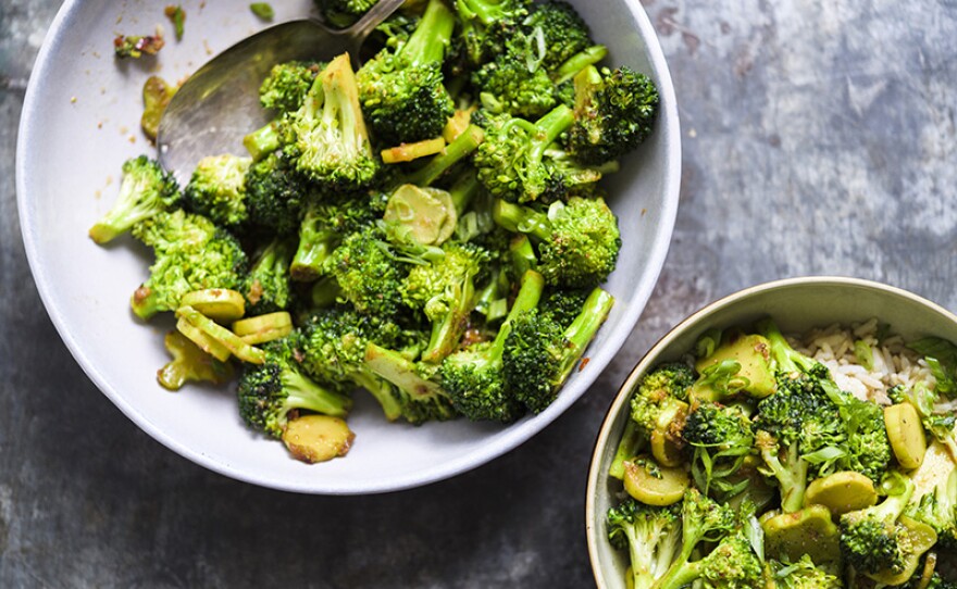 Stir-Fried Broccoli with Sichuan Peppercorns is featured on "The Secrets Of Stir-Fry." 