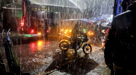 Even without the interference of El Niño, Nairobi, Kenya is prone to flooding. Above: Motorists drive through heavy rains in the Kibera community on March 14. Flooding that month took over 100 lives in the capital city.