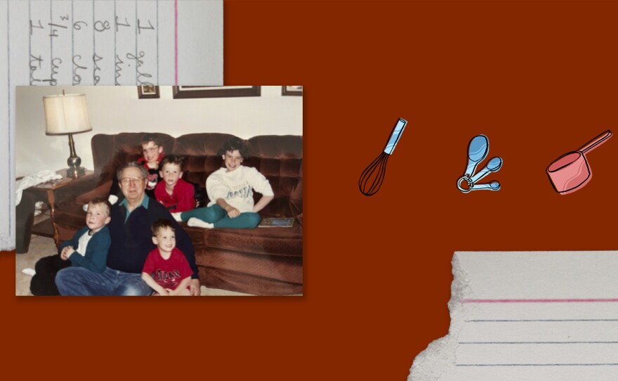 Jan Kincaid Clifford's father with his grandchildren.