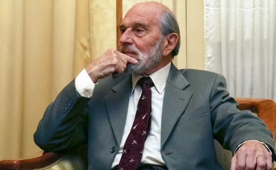 George Blake, a former British spy and double agent in service of the Soviet Union, in Moscow in 2006.