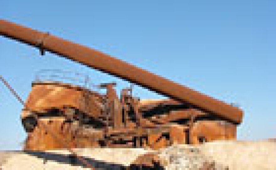 In the demilitarized zone in northern Kuwait are the rusty remains of an oil storage and processing facility destroyed by Iraq in 1991.