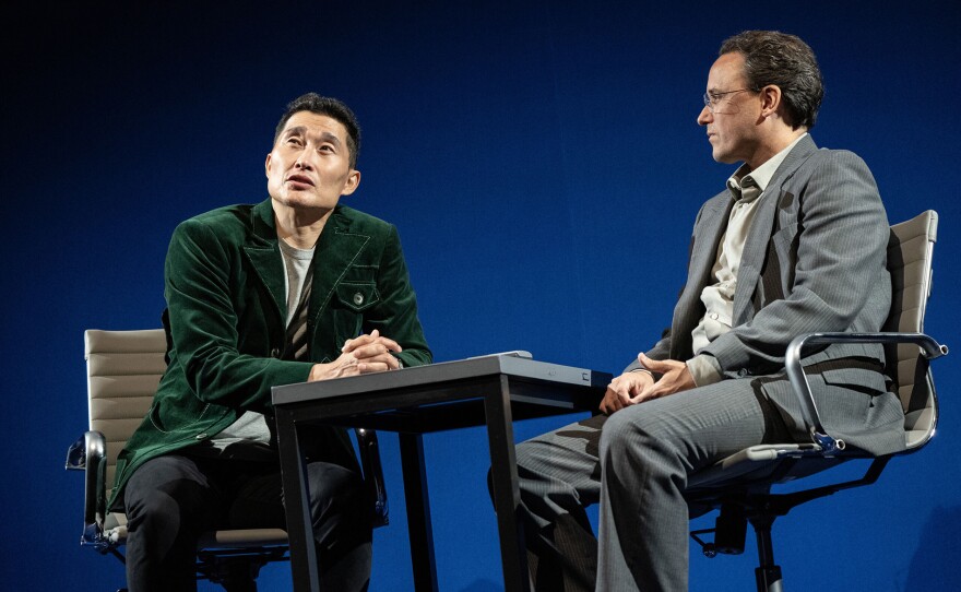Daniel Dae Kim and Greg Keller in "Yellow Face."