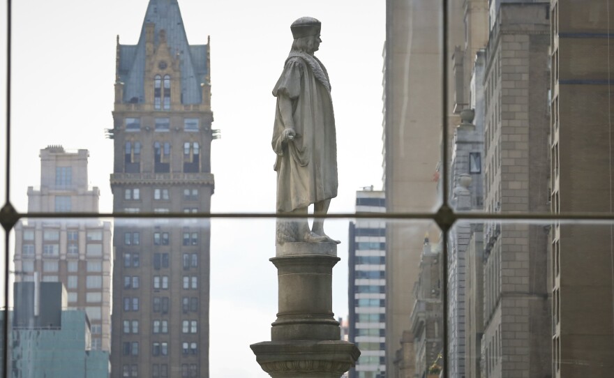 Gov. Andrew Cuomo says the Christopher Columbus statue at Manhattan's Columbus Circle "has come to represent and signify appreciation for the Italian American contribution to New York."