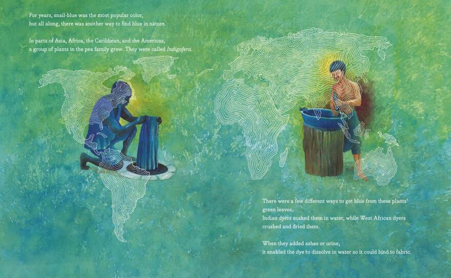 Blue, written by Nana Ekua Brew-Hammond and illustrated by Daniel Minter