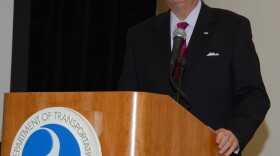 United State Secretary of Transportation Ray LaHood speaks at the National Port Summit in San Diego on February 5, 2010.