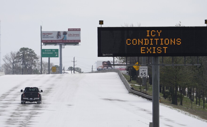 A frigid blast of winter weather across the U.S. plunged Texas into an unusually icy emergency Monday that knocked out power to almost 4 million people and shut down airports and icy roads.