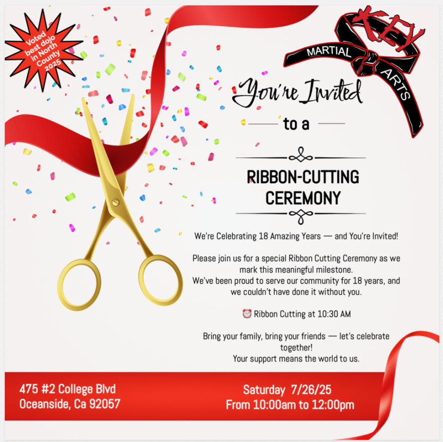 Grand-Reopening Celebrating 18 Years and Being Voted North County's Best