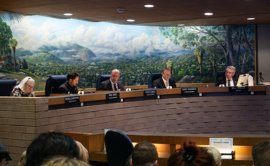 El Cajon city councilmembers led the city's regular meeting on Jan. 27, 2026.