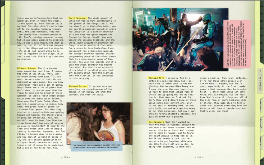 An example of the graphic design of the book "See You at San Diego" is shown in this undated image.