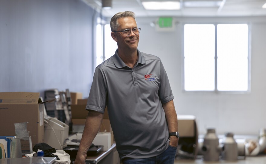 Greg Bannon, the director of automotive engineering at AAA, at the Automotive Research Center in Los Angeles.