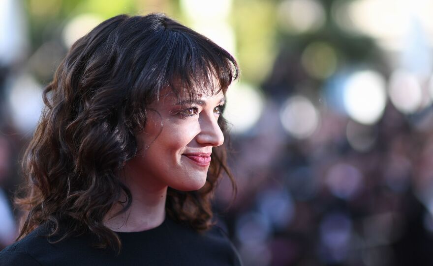 Italian actress Asia Argento arrives at a film screening at the Cannes Film Festival in Cannes, France, on May 19.