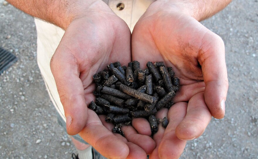 San Juan Bioenergy is converting sunflower waste — including hulls and other plant material — into fuel pellets that produce a portion of the power used by the extraction facility.