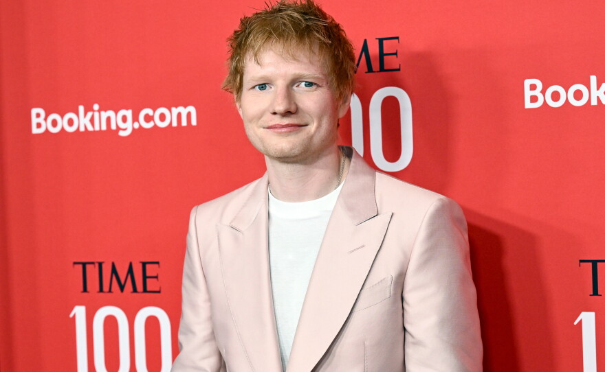 FILE - Ed Sheeran attends the Time100 Gala, in New York on April 24, 2025.