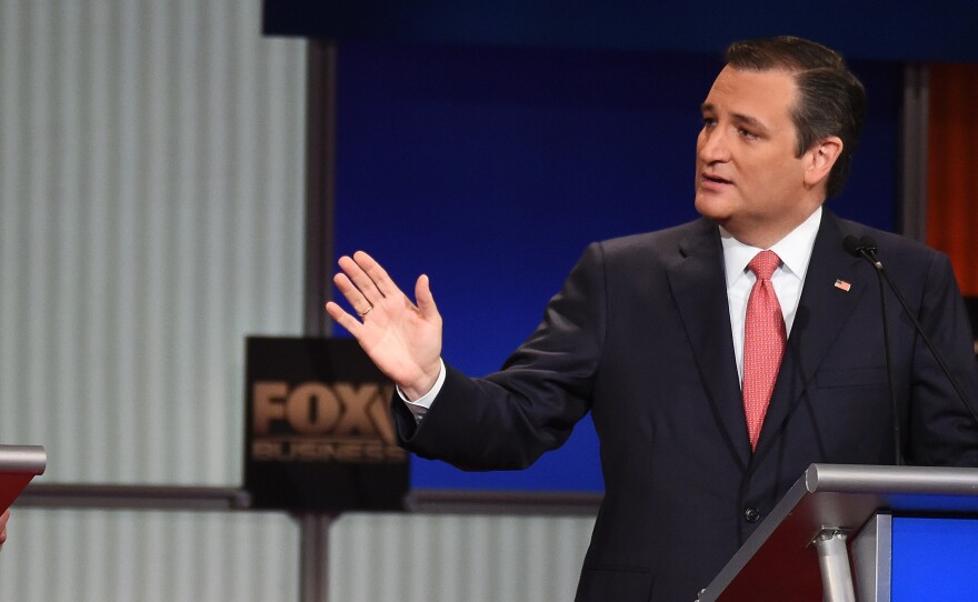 Republican presidential candidates Donald Trump and Sen. Ted Cruz.