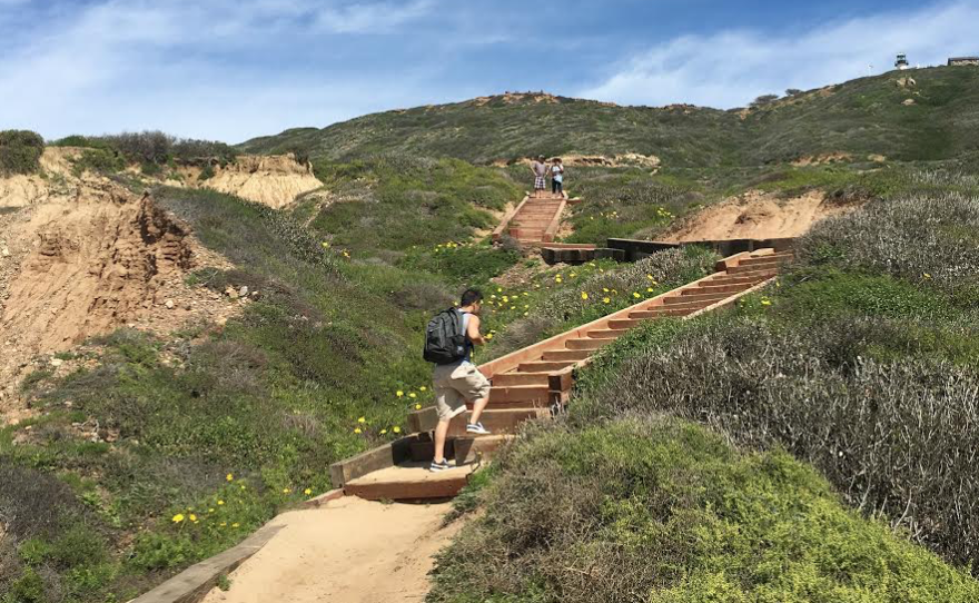 Trails at the Cabrillo National Monument are shown in this photo, March 10, 2017.