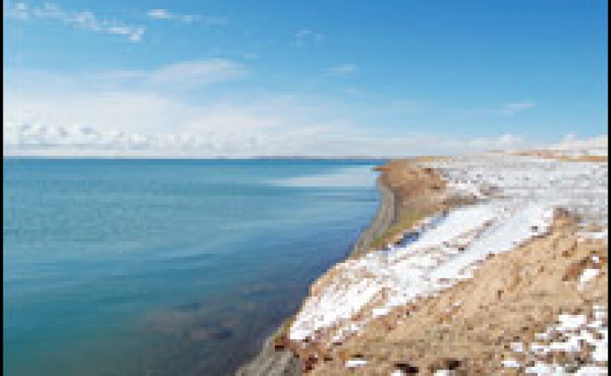 At its source high on the Tibetan plateau in Qinghai Province, the water of the Yellow River runs clear and blue.