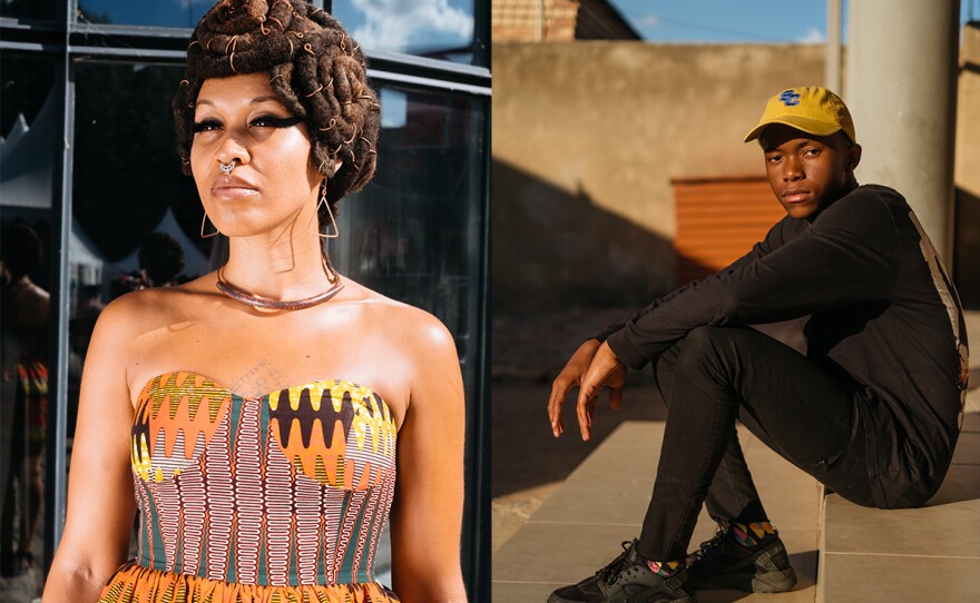 Fanta (left) came from Chicago to attend the Afropunk festival in Paris last summer. "It's a royal existence to truly live who you are," she said. Thuto Vilakazi, 16, visited his grandmother so he could attend the Afropunk Solutions Sessions that were held before the festival's debut on the continent of Africa, in late 2017 in Johannesburg.