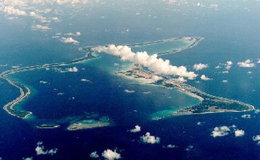 The U.S. Navy Support Facility at Diego Garcia, part of the Chagos archipelago.