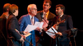 Banjoist and narrator, Steve Martin performs with the Steep Canyon Rangers.