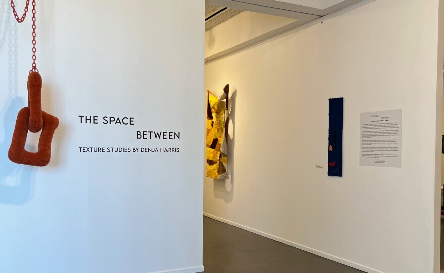 Detail of Denja Harris' exhibit at Oceanside Museum of Art is shown