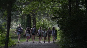 Counselors and campers pictured at YMCA Camp Kern in Oregonia, Ohio, in 2024.