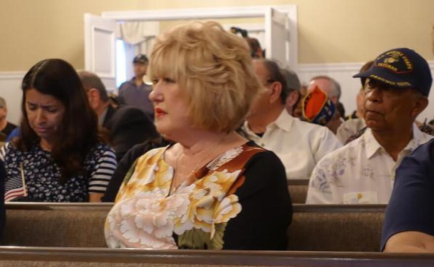 Mary Barrow Somerlott, who was engaged to Raul Guerra when he died in 1967 at the age of 24, attended his memorial service in April 2019.