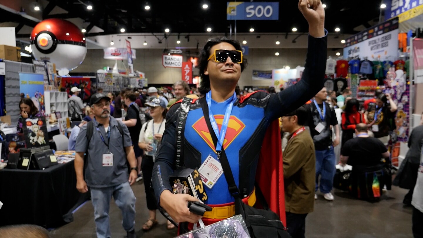 Alvaro Munoz cosplays as Eradicator from the Superman comics on July 24, 2025.