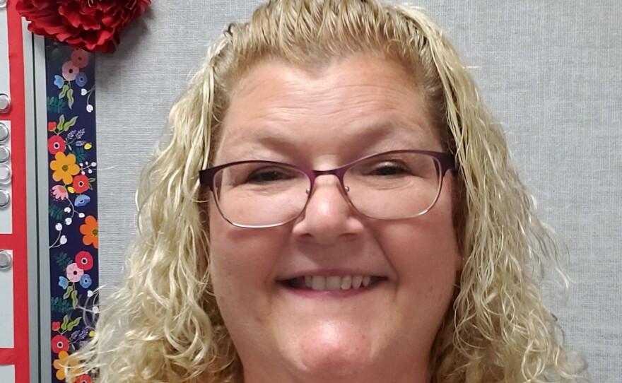 Paula Stephens teaches first grade at Eisenhower Elementary School in Clearwater, Fla. "I see this as opening a door to putting a lot more restrictions in the classroom," she says, "and it's just worrisome to me."